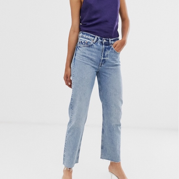 & other stories straight mid rise jeans